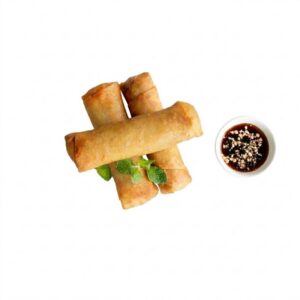 Rollito Primavera con Salsa