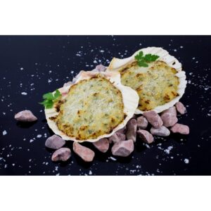 Vieira Rellena con langostinos